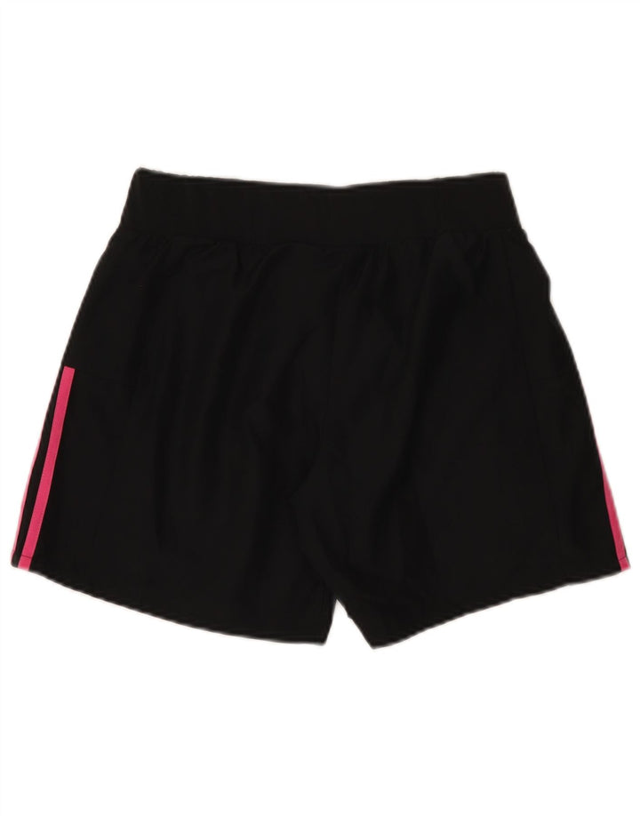Pantaloni scurți sport Adidas pentru femei UK 10 Small Negru Poliester