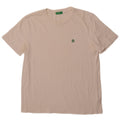 Tricou BENETTON pentru bărbați Top mare din bumbac alb
