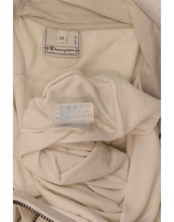 Jachetă de top pentru trening Champion pentru femei Easy Fit UK 14, bumbac mediu bej