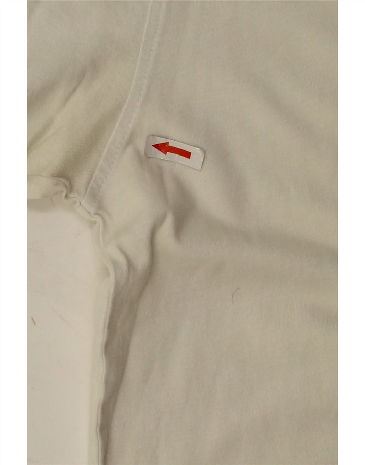 Tricou Tommy Hilfiger pentru bărbați, cu croiala obișnuită, top din bumbac alb mediu