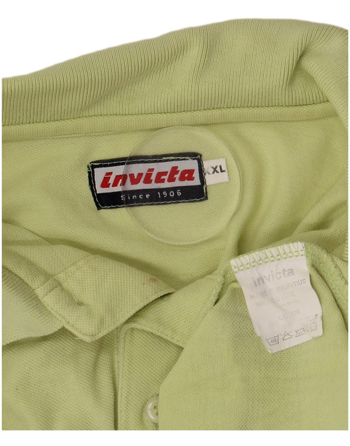 Tricou polo pentru bărbați Invicta 2XL, bumbac verde