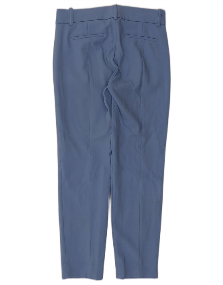 Pantaloni chino slim Cameron J. CREW pentru femei US 2 XS W25 L25 poliester albastru