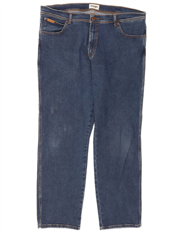 Blugi drepte pentru bărbați Wrangler Texas W42 L32 bumbac albastru