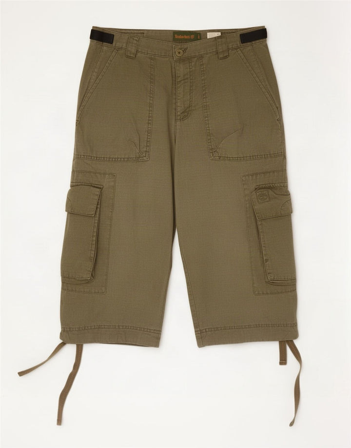 Bermude pentru bărbați Timberland Cargo W32 Medium Khaki Bumbac