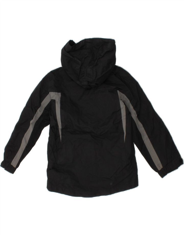 MOUNTAIN WAREHOUSE Boys Hooded Rain Jacket 3-4 Years Black Colourblock Vintage Mountain Warehouse and Second-Hand Mountain Warehouse from Messina Hembry 