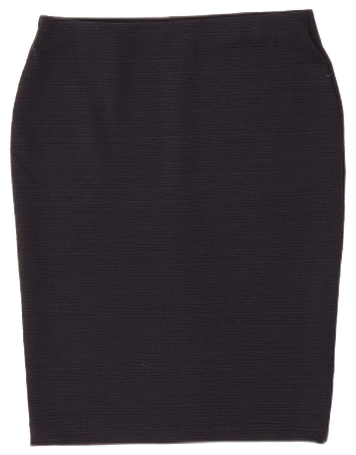Fusta creion pentru femei Marks & Spencer UK 12 Medium W30 Poliester bleumarin
