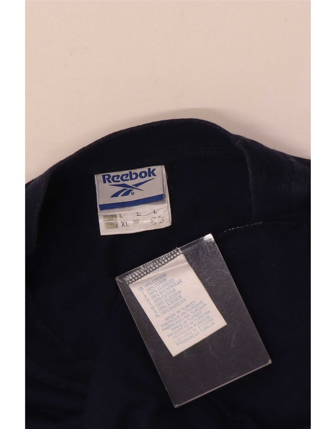 Tricou grafic pentru bărbați Reebok Top mare din bumbac bleumarin