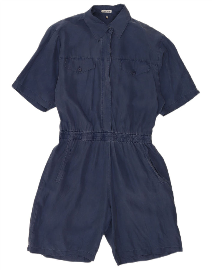 Costum pentru femei Vintage IT 44 Medium Bleumarin Mătase