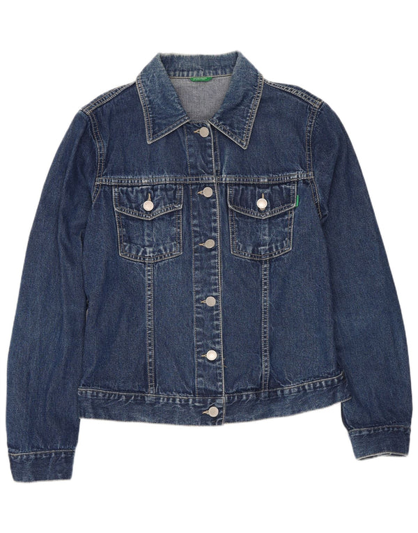 Jachetă de blugi pentru femei Benetton UK 10 Small Blue