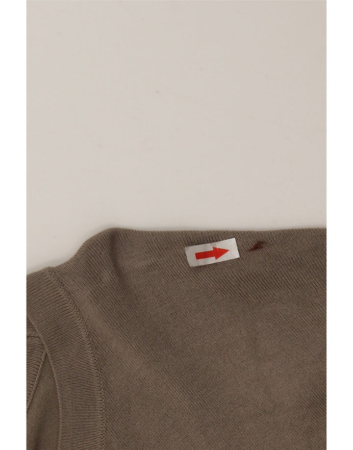 Pulover pentru bărbați Zara, cu gât crew, XL, viscoză gri