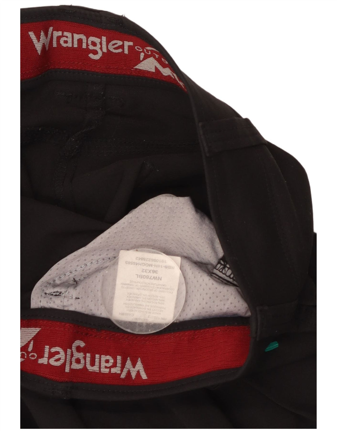 Pantaloni cargo drepti pentru bărbați WRANGLER W36 L32 Nylon negru