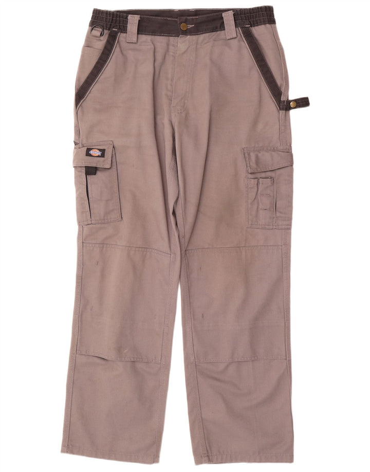 Pantaloni cargo drepti pentru bărbați Dickies W34 L31 poliester gri
