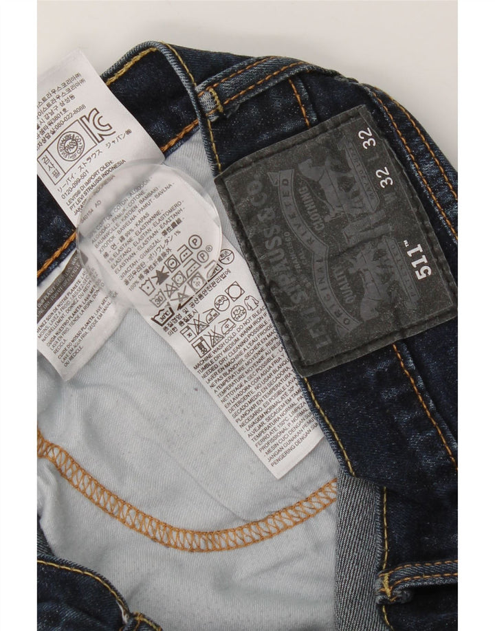 Blugi pentru bărbați Levi's 511 Slim W32 L32 Bumbac bleumarin