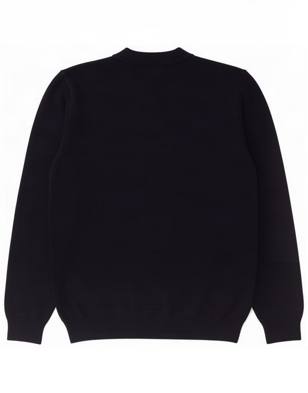 Pulover pentru bărbați Marks & Spencer, cu gât crew, XL, bumbac bleumarin