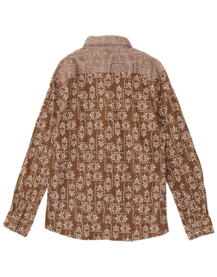 Cămașă S.Oliver Bărbați Mare Maro Floral Bumbac
