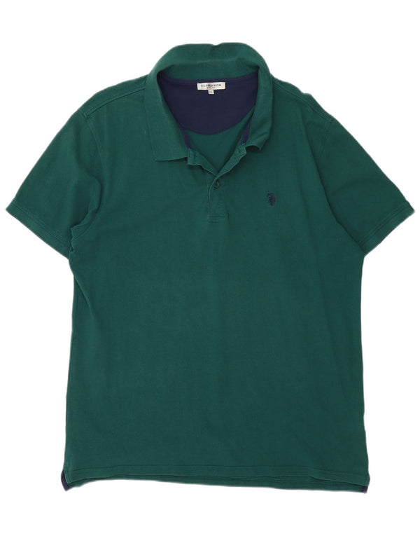 U.S. Polo Assn. Cămașă pentru bărbați 2XL bumbac verde