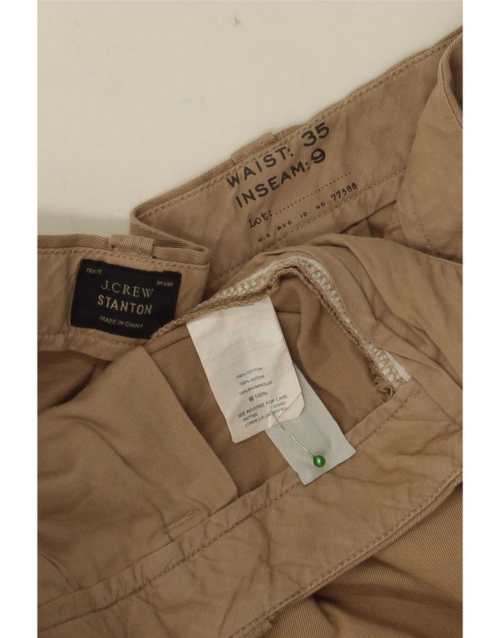 Pantaloni scurți chino Stanton J. Crew pentru bărbați W35, bumbac, bej, mari