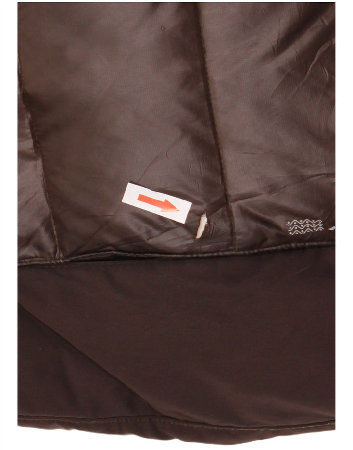 Jachetă căptușită cu glugă Geox pentru femei UK 8, maro, poliester color bloc