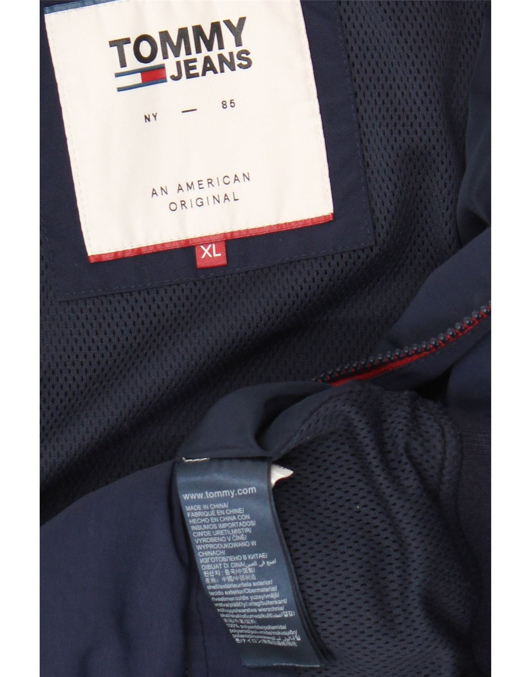 Jachetă bomber pentru bărbați Tommy Hilfiger XL poliamidă bleumarin