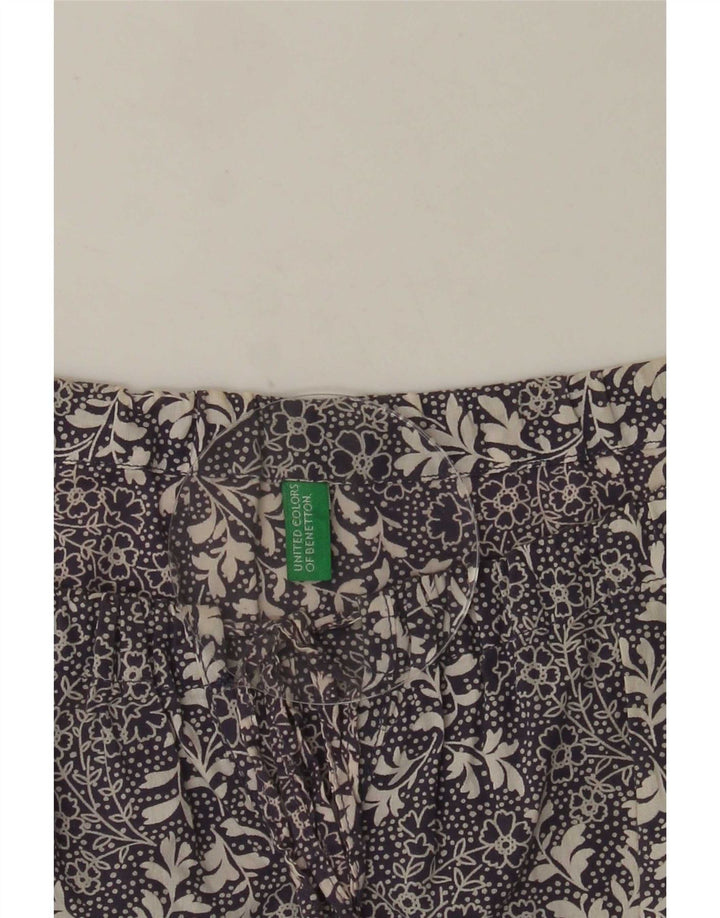 Bluză pentru femei Benetton UK 14 Medium Blue Floral