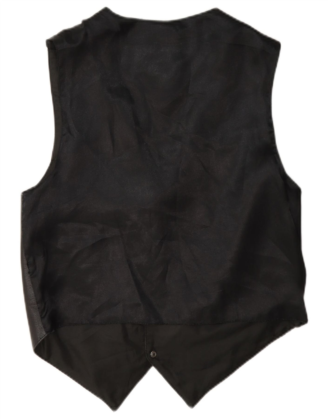 Vestă de piele vintage pentru bărbați, mică, neagră