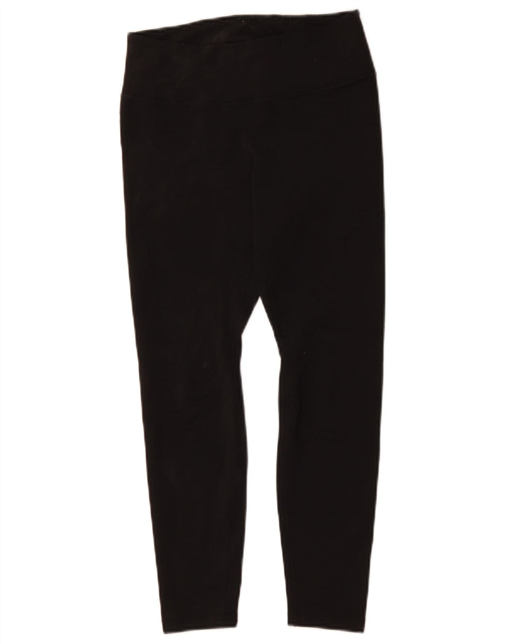 Leggings NIKE Dri Fit Graphic Capri pentru femei UK 12 Poliester mediu negru