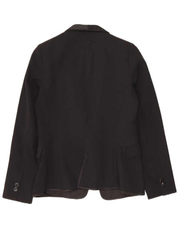 Blazer pentru femei ZARA UK 10 Poliester negru mic