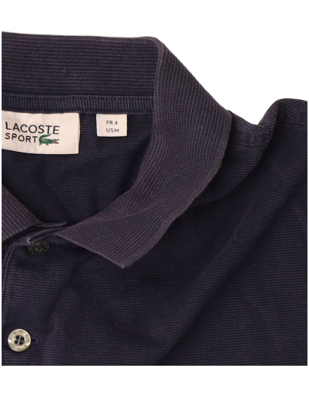 Tricou polo LACOSTE pentru bărbați, mărimea 4, mediu, bleumarin, bumbac cu dungi