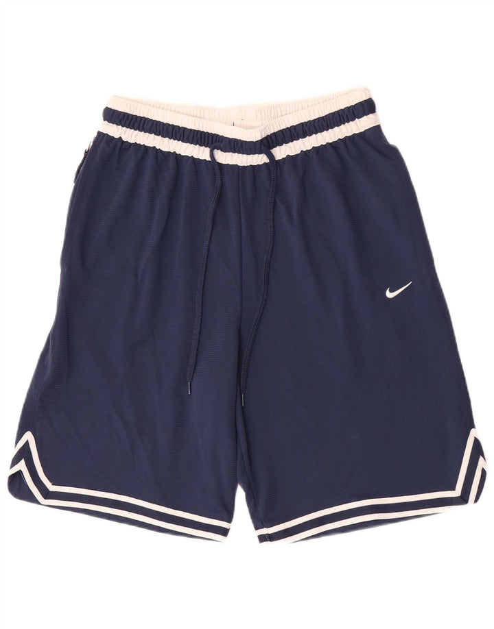 Pantaloni scurți sport Nike pentru bărbați, medii, bleumarin, poliester color bloc