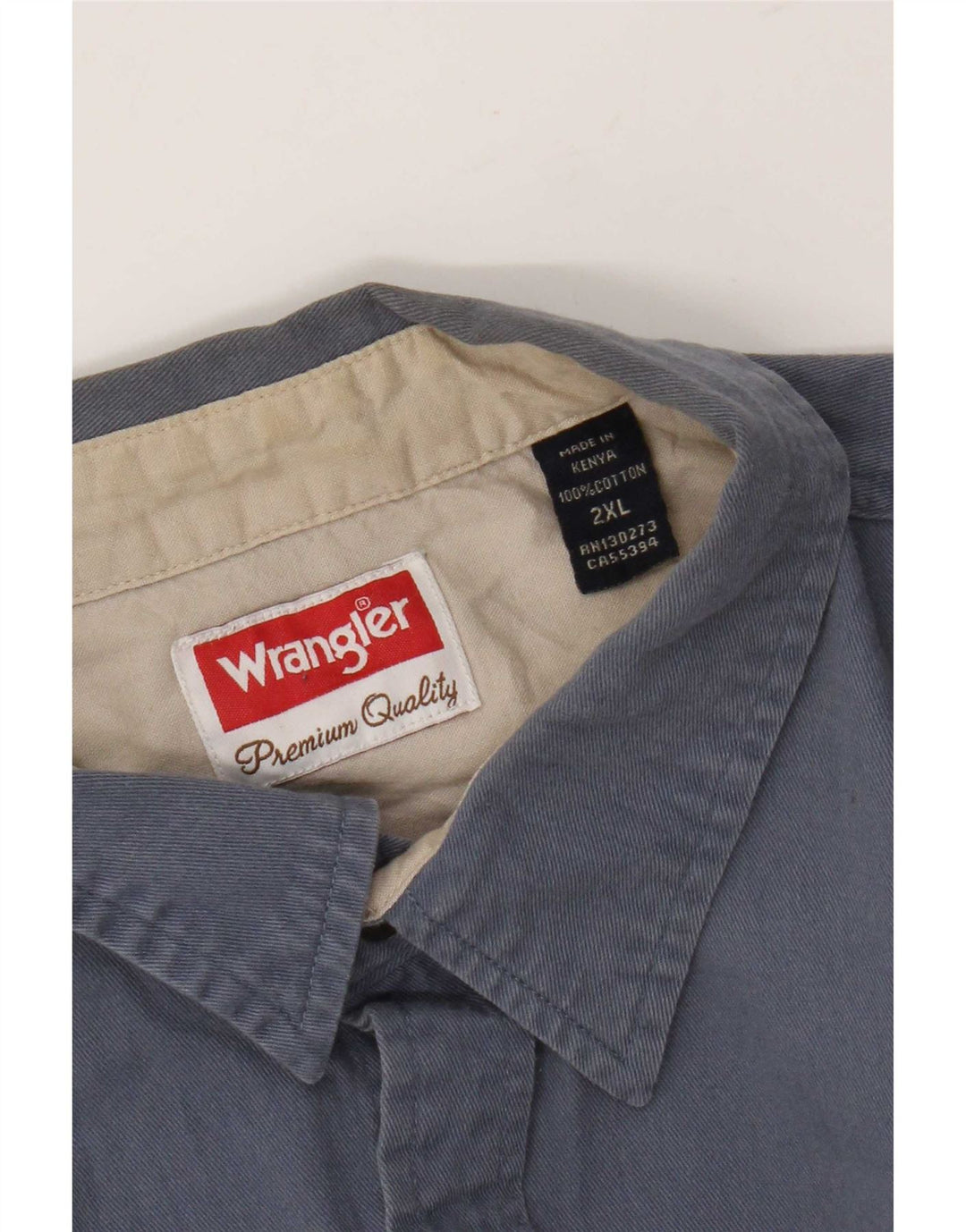 Cămașă pentru bărbați Wrangler 2XL, bumbac albastru