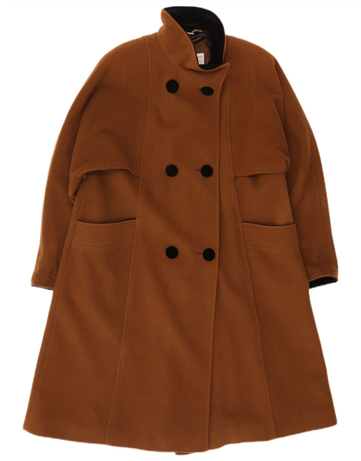Palton pentru femei CLASSIC, cu două pieptări, UK 18 XL, bumbac maro