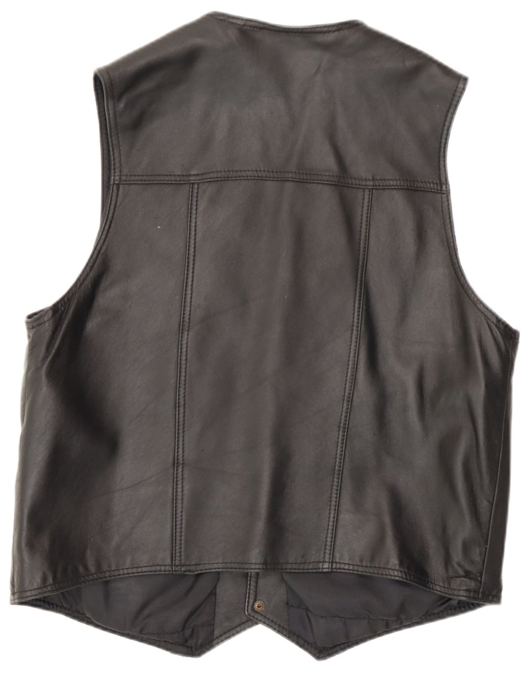 Vestă din piele pentru bărbați Mondi UK 36 Small Black