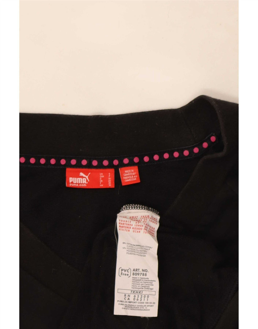 Pulover supradimensionat pentru femei Puma UK 10 Bumbac negru mic