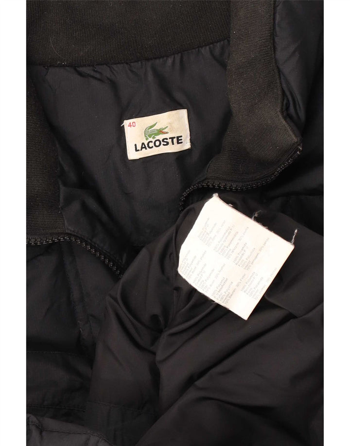 Jachetă căptușită pentru femei Lacoste Mărimea 40 Poliamidă neagră medie