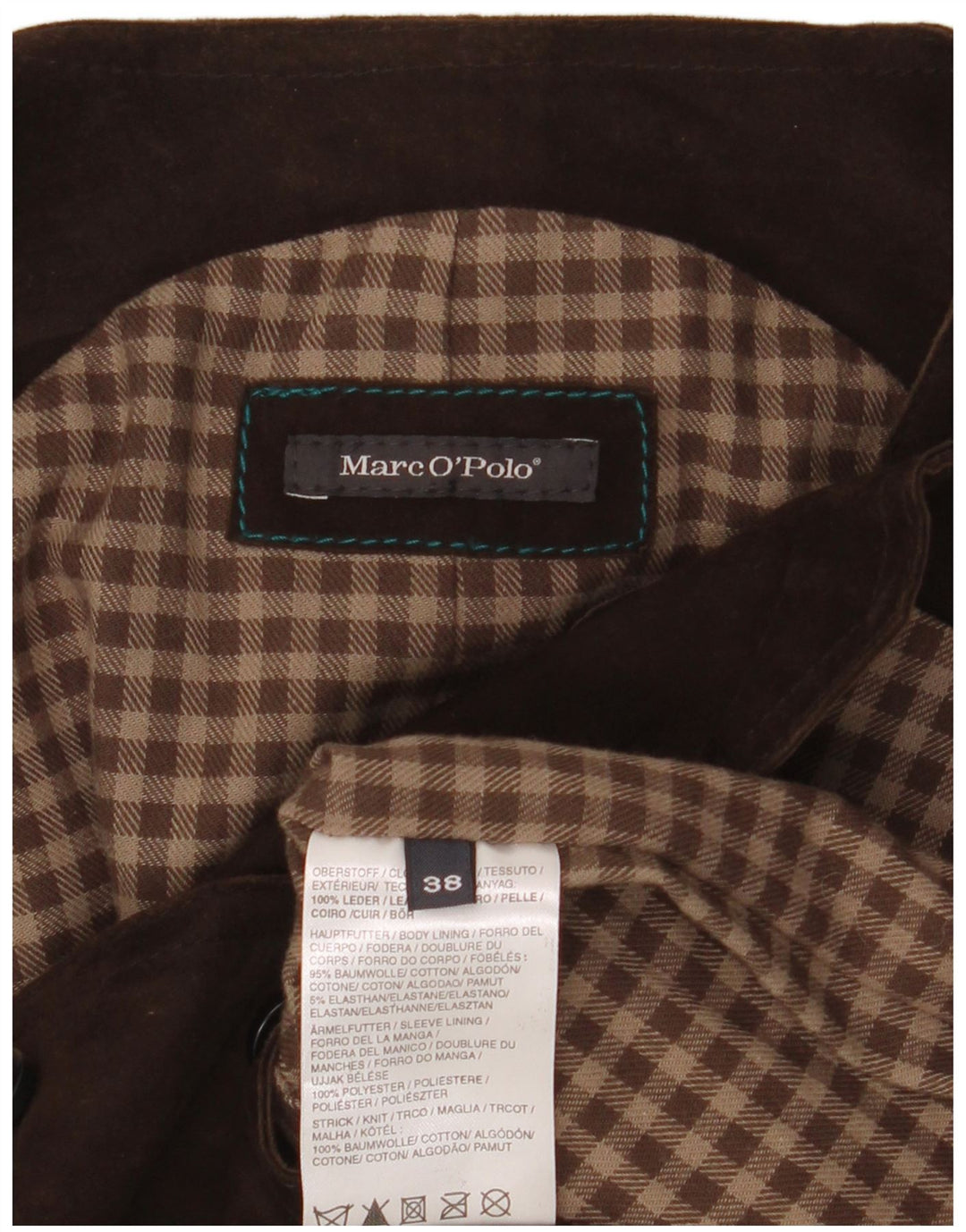 Marc O'Polo Gilet de piele intoarsa pentru femei EU 38 Maro Mediu Piele