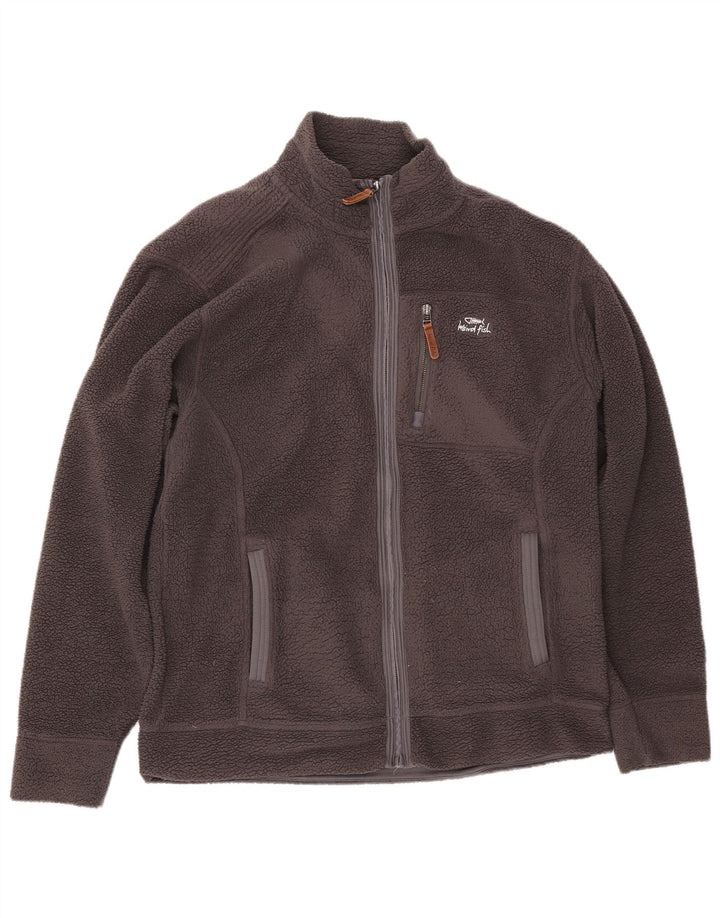 WEIRD FISH Jachetă pentru bărbați din lână UK 40, mare, gri, poliester