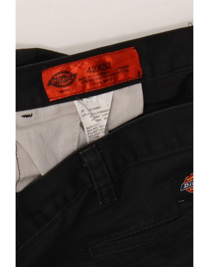 Pantaloni cargo drepti pentru bărbați Dickies W42 L32 poliester negru