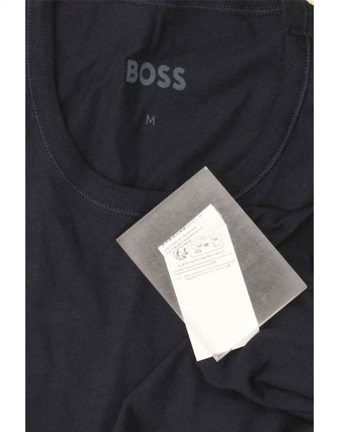 Tricou pentru bărbați Hugo Boss Top mediu din bumbac bleumarin