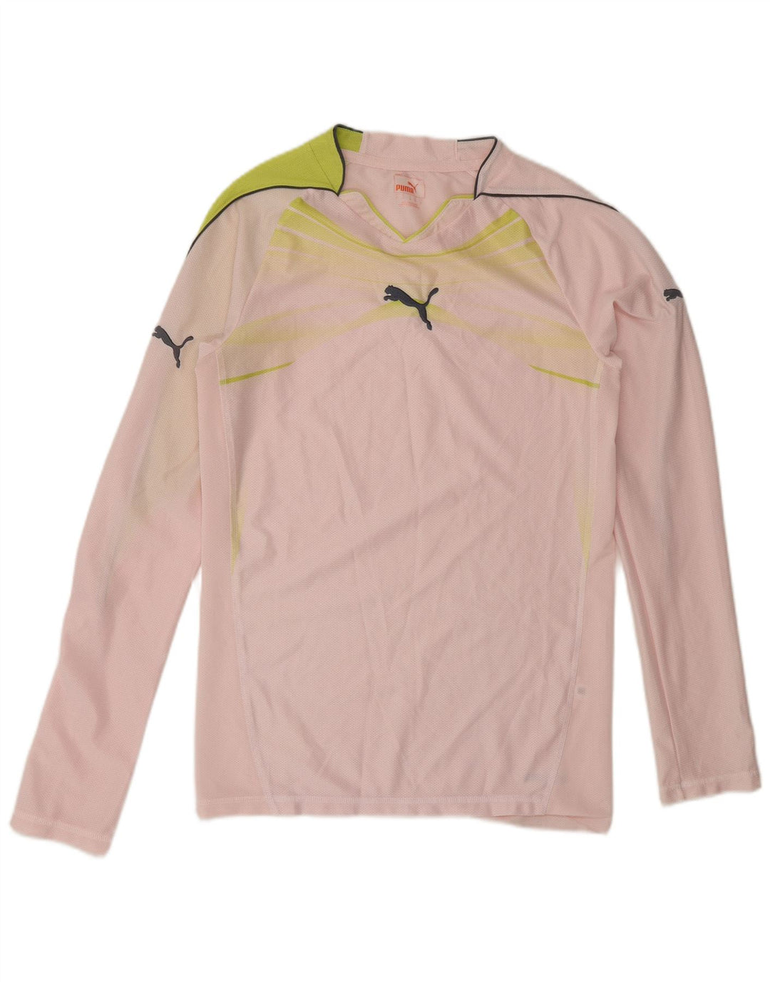Top pentru bărbați Puma cu mânecă lungă, roz mic, color block