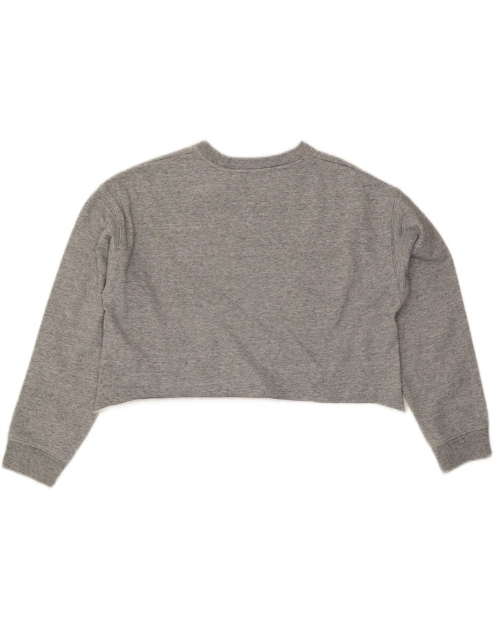 Pulover Oversized Crop Levi's pentru femei UK 10 Bumbac gri mic
