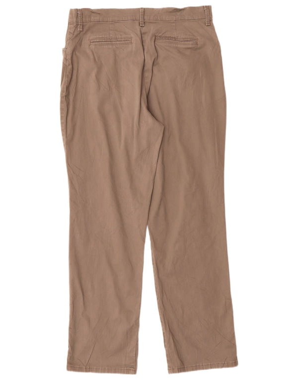 Pantaloni casual drepti pentru femei Lee US 10 Large W30 L29 Maro Bumbac