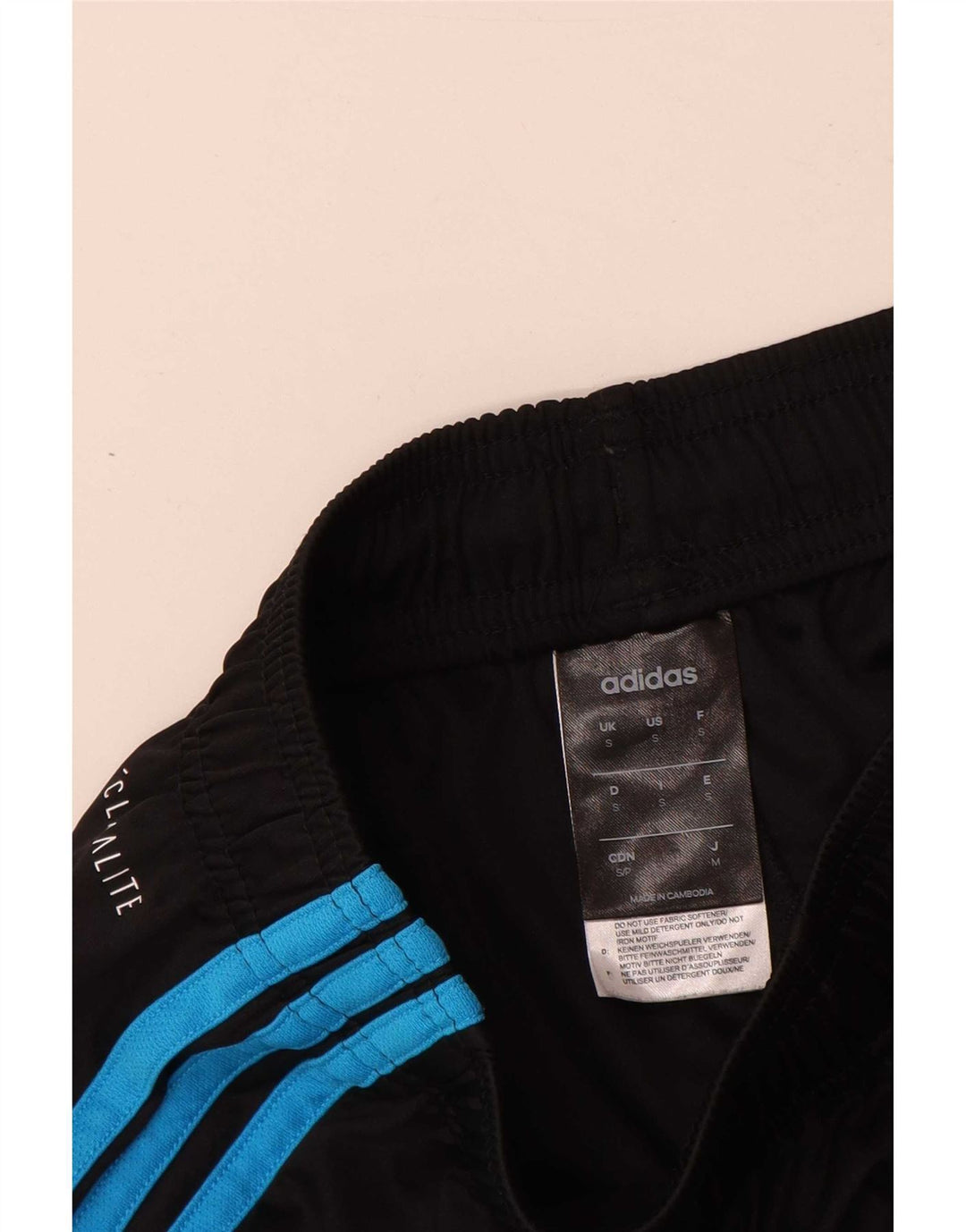 Pantaloni scurți Adidas Climalite Sport pentru bărbați, poliester negru mic