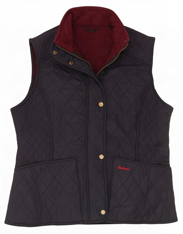 Gilet matlasat Barbour pentru femei UK 16 mare, negru, poliester, clasic