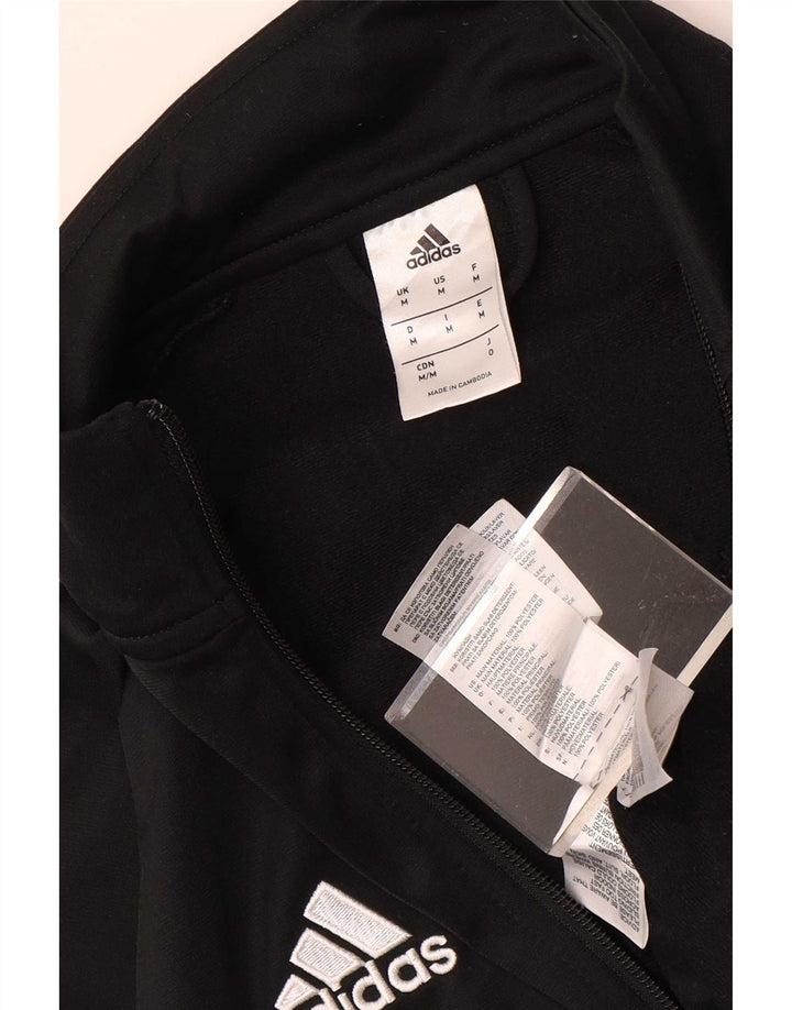 Jachetă pentru trening Adidas pentru bărbați, poliester mediu negru