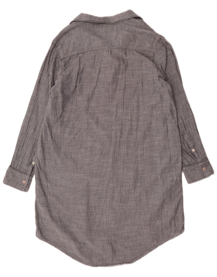 Rochie cămașă pulover pentru femei Levi's UK 16, mare, gri, bumbac cu dungi