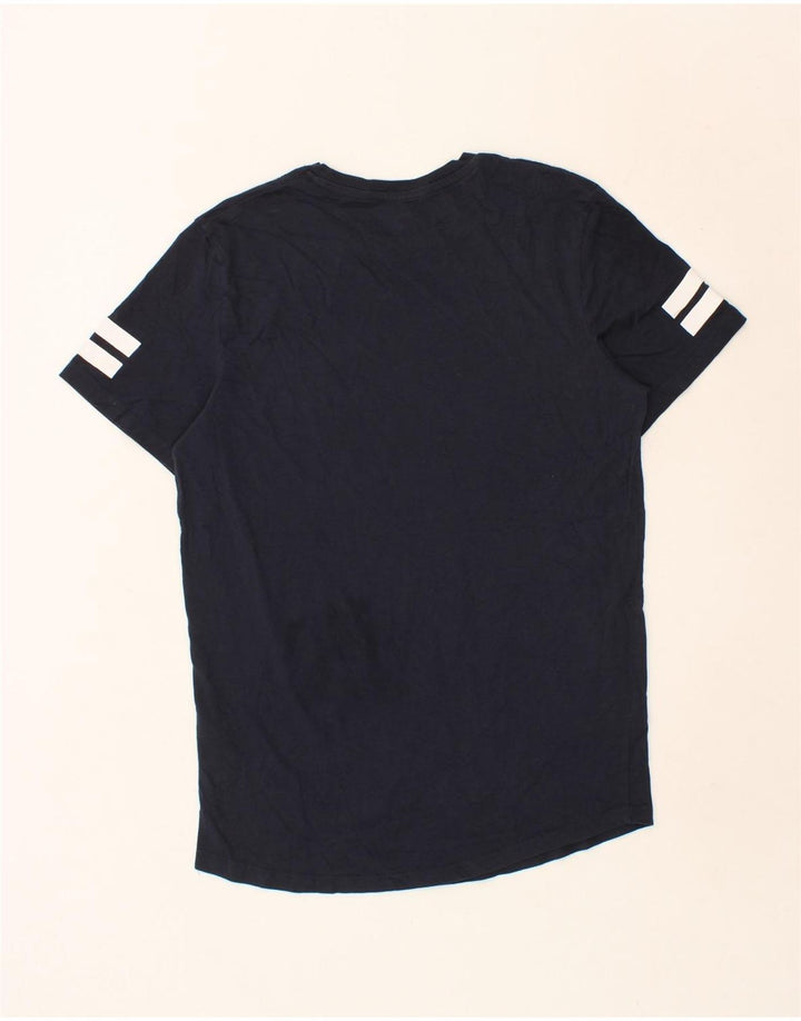 JACK & JONES Mens T-Shirt Top Medium Navy Blue Cotton Vintage Jack & Jones and Second-Hand Jack & Jones from Messina Hembry 