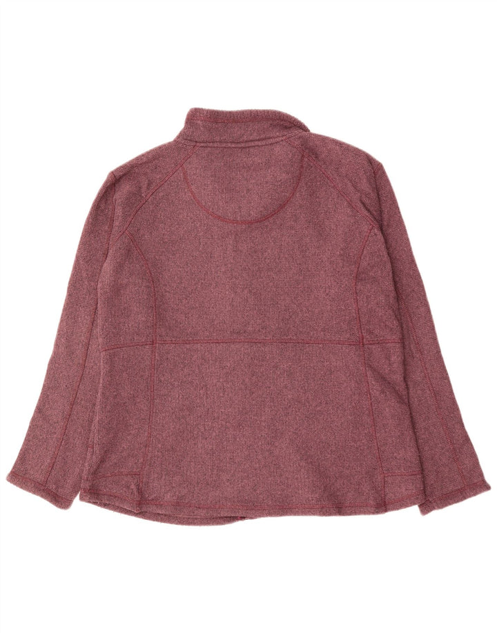 WEIRD FISH Pulover cardigan supradimensionat pentru femei UK 18 XL Bordeaux Poliester
