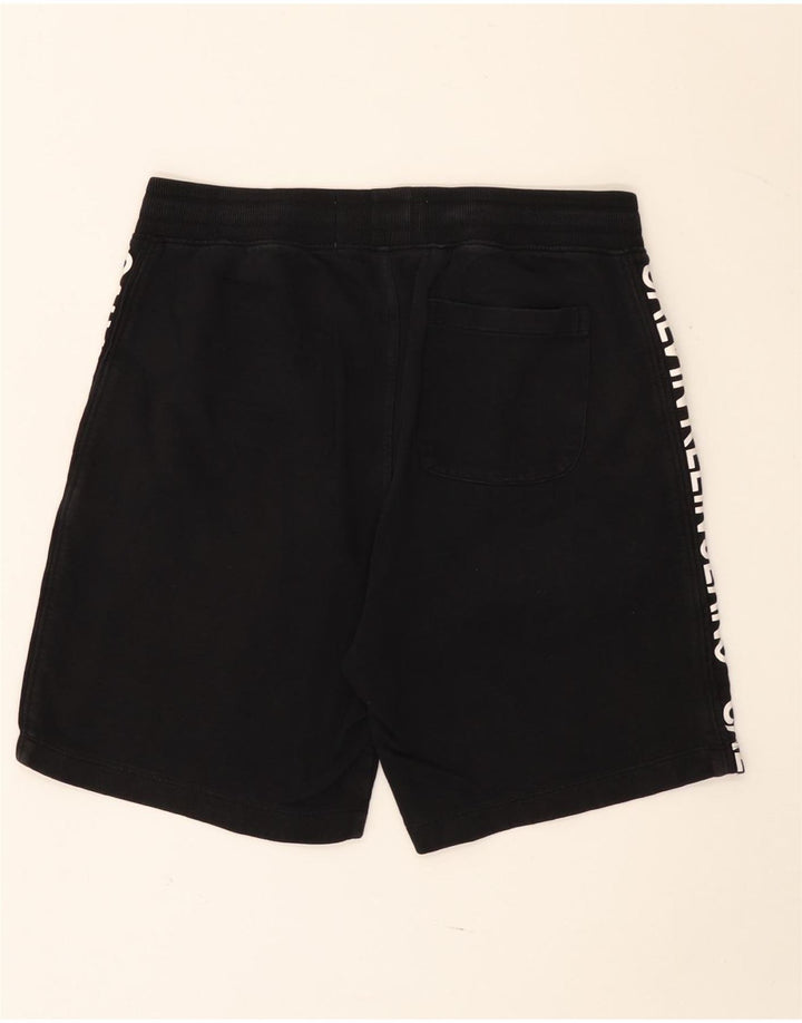 Pantaloni scurți sport grafic Calvin Klein pentru bărbați, bumbac mediu negru