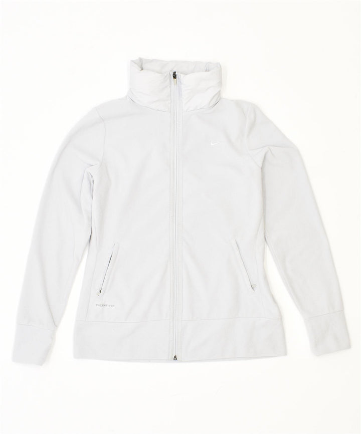 Jachetă pentru femei NIKE Therma Fit Fleece UK 14, mare, gri, poliester