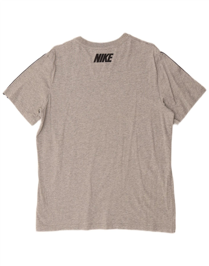 Tricou grafic Nike pentru bărbați Top mare din bumbac gri
